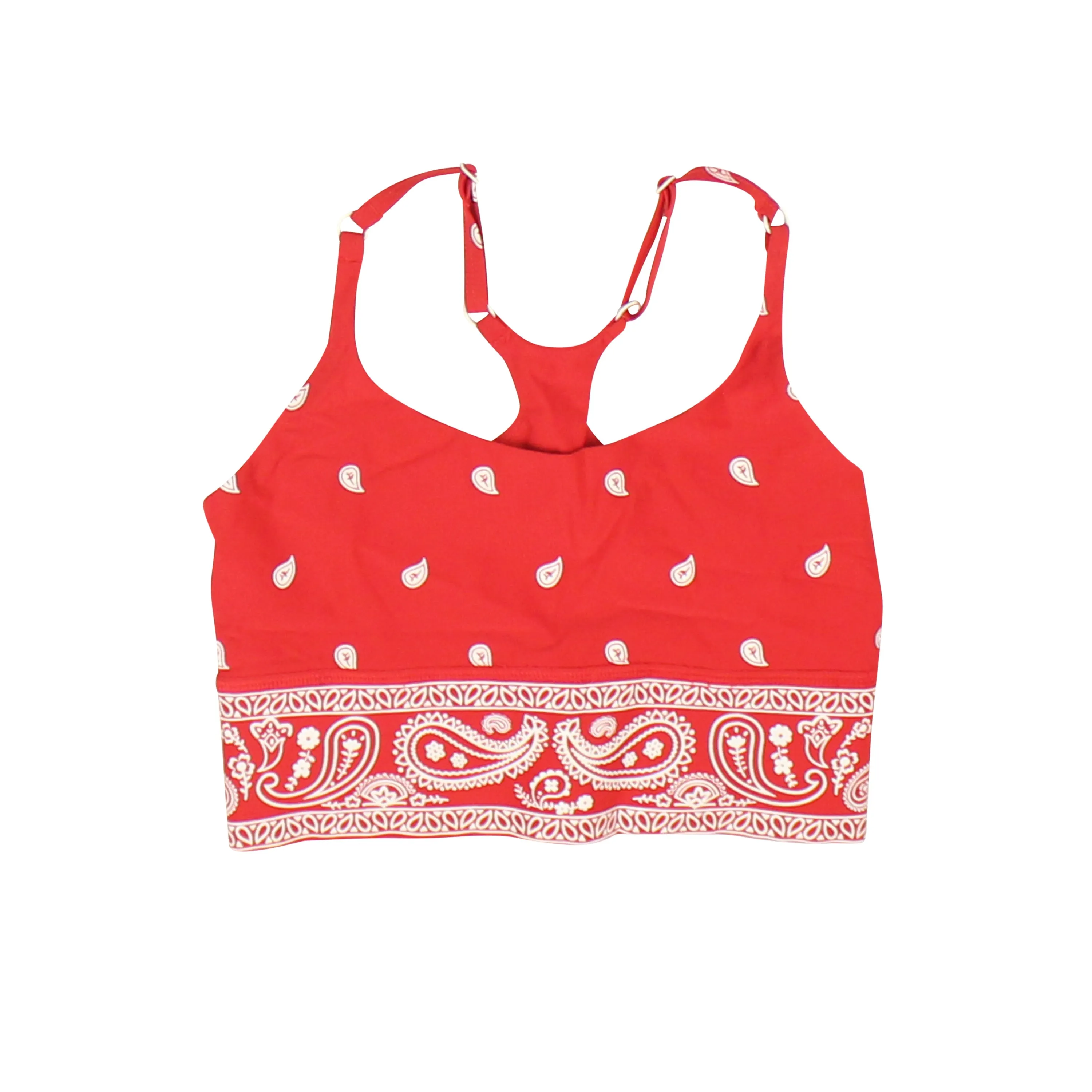 ADAM SELMAN SPORT LIPSTICK BANDANACORE CAMI TOP