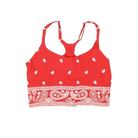 ADAM SELMAN SPORT LIPSTICK BANDANACORE CAMI TOP