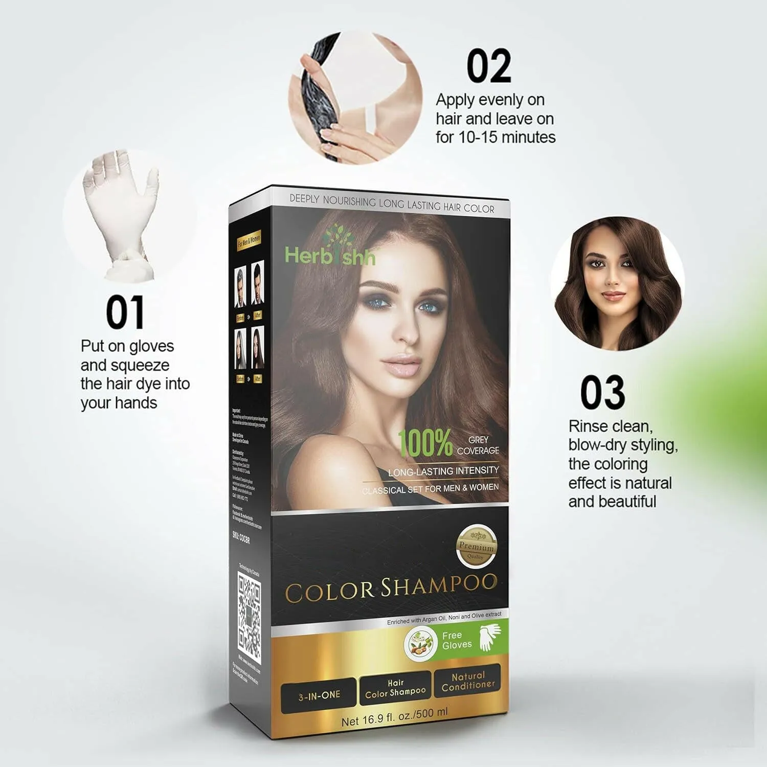 AS - Color Shampoo & Hair Volumizing Kit - HERBISHH