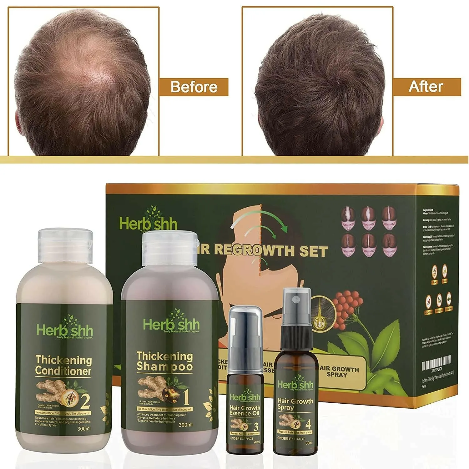 AS - Color Shampoo & Hair Volumizing Kit - HERBISHH