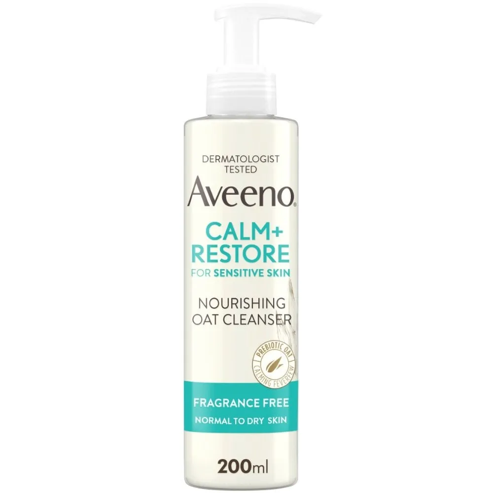 Aveeno Face Calm  Restore Nourishing Oat Cleanser 200ml