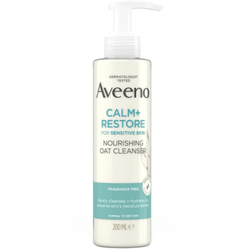 Aveeno Face Calm  Restore Nourishing Oat Cleanser 200ml