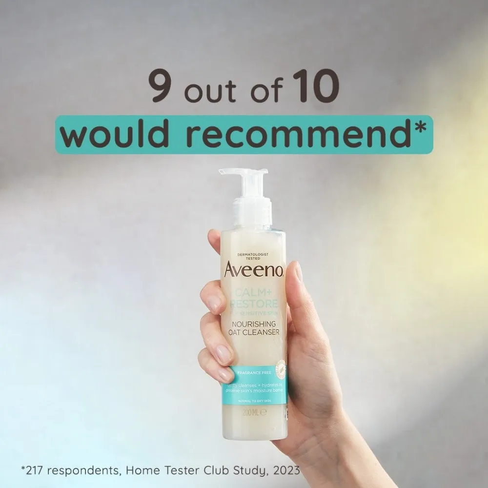 Aveeno Face Calm  Restore Nourishing Oat Cleanser 200ml
