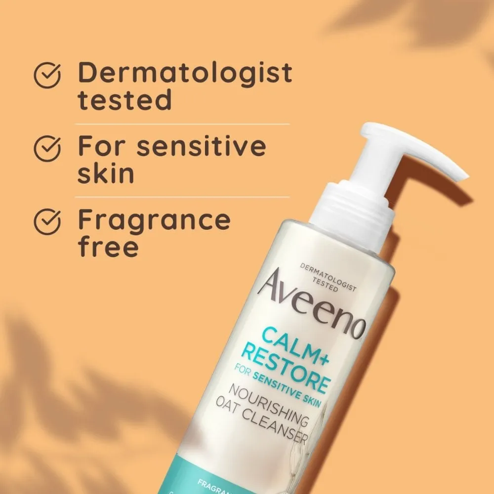 Aveeno Face Calm  Restore Nourishing Oat Cleanser 200ml