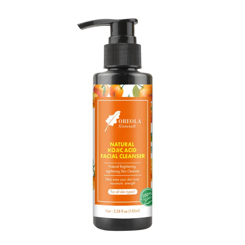 Kojic Acid Face Cleanser, Face Wash Ideal For all Skin Types 5.28 Oz/150 ml by Oreola Naturals