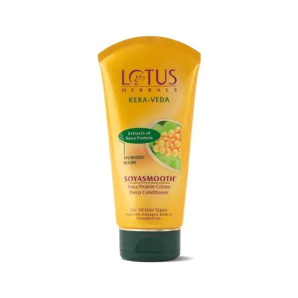 Lotus Herbals KERA-VEDA SOYASMOOTH Soya Protein Creme Deep Conditioner - 150 ml