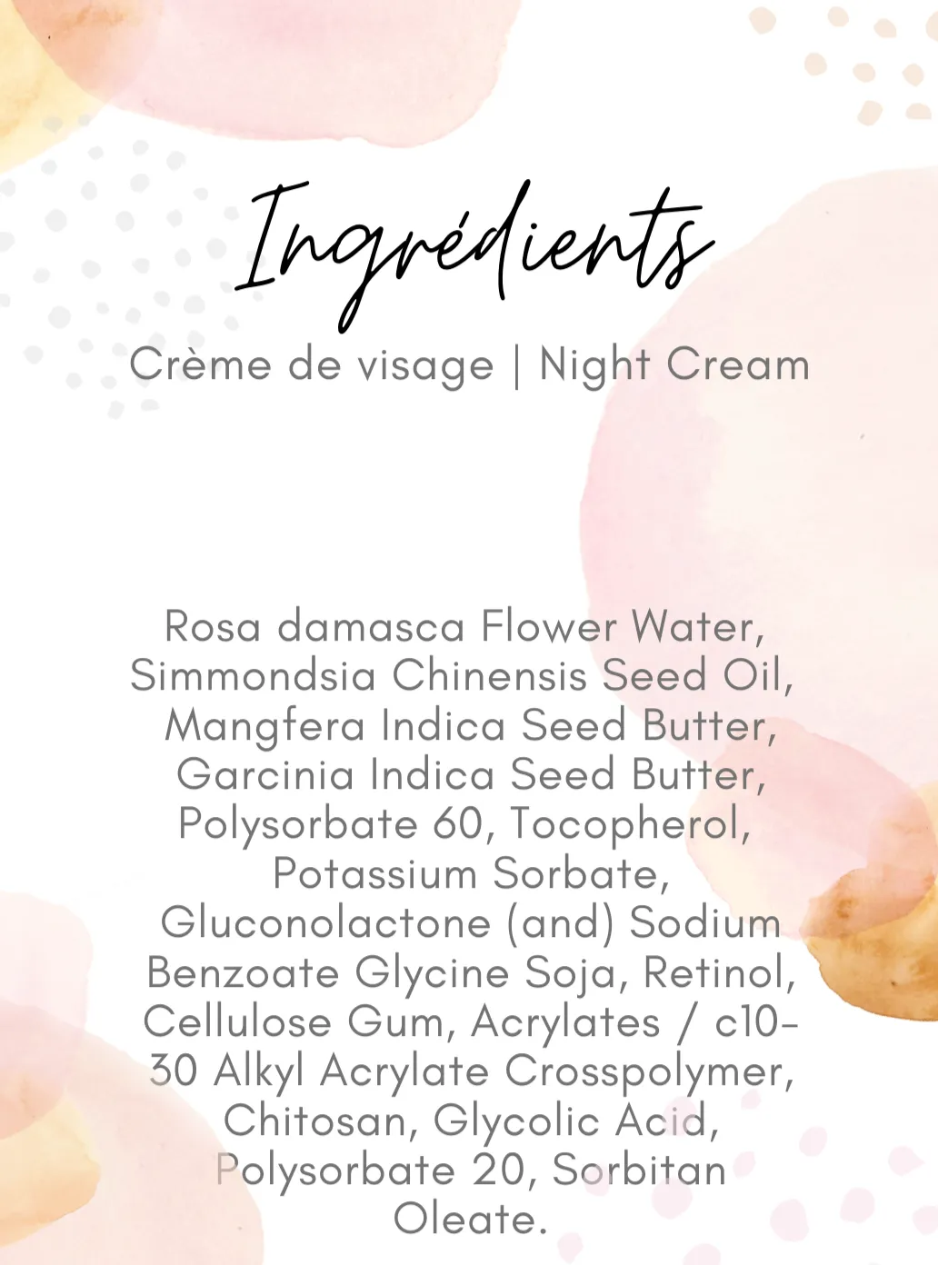 Night Cream